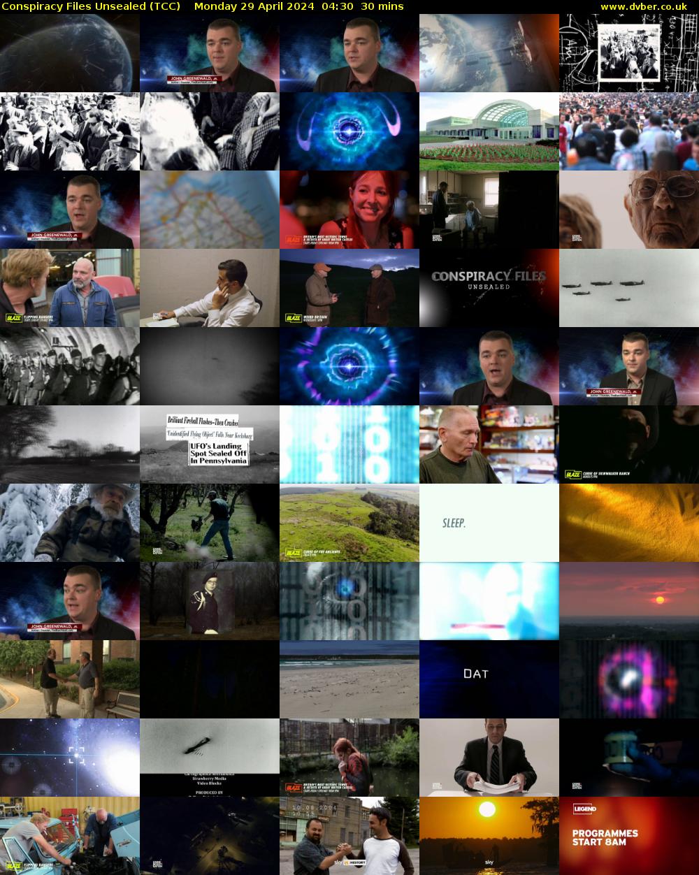 Conspiracy Files Unsealed (TCC) Monday 29 April 2024 04:30 - 05:00