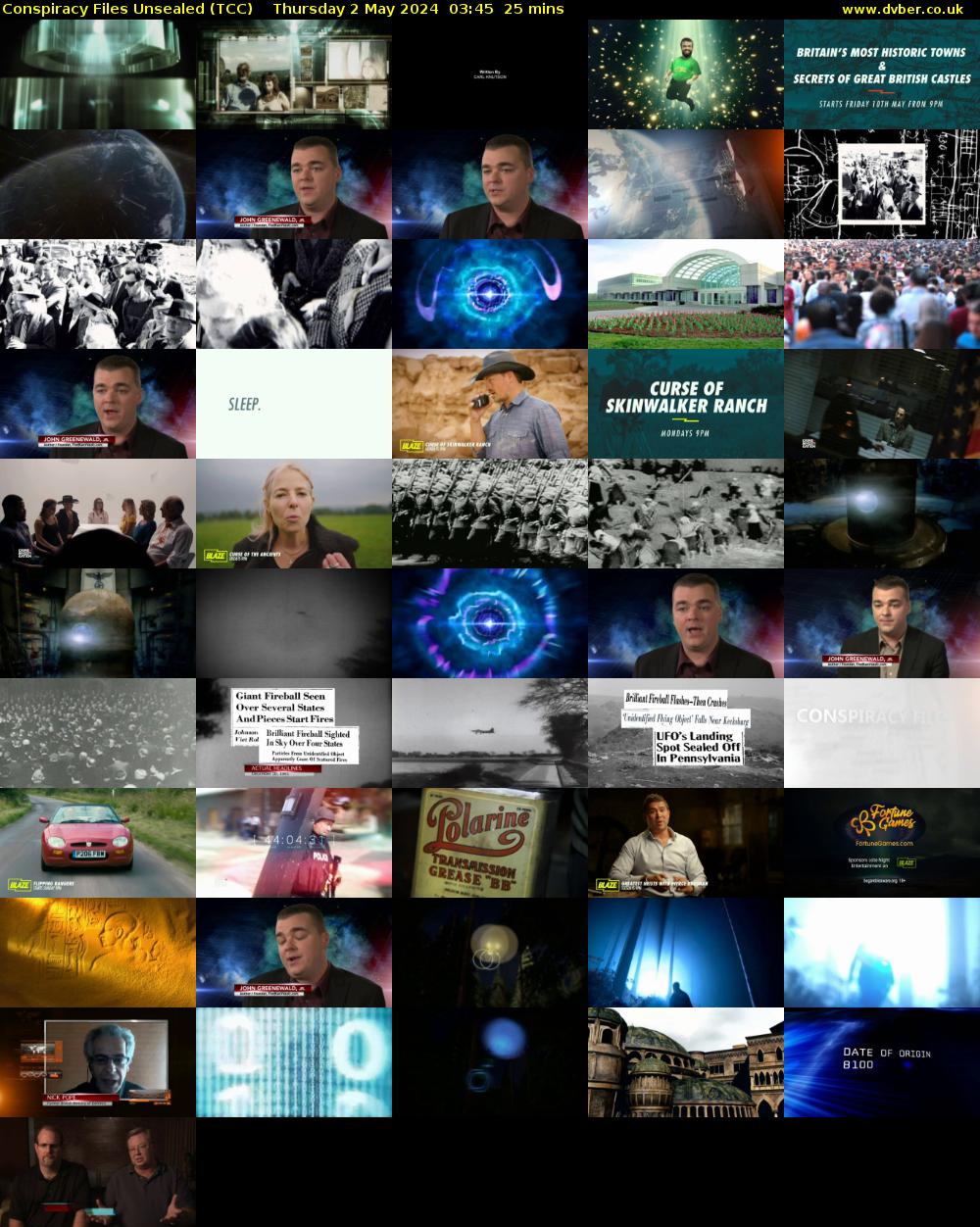 Conspiracy Files Unsealed (TCC) Thursday 2 May 2024 03:45 - 04:10