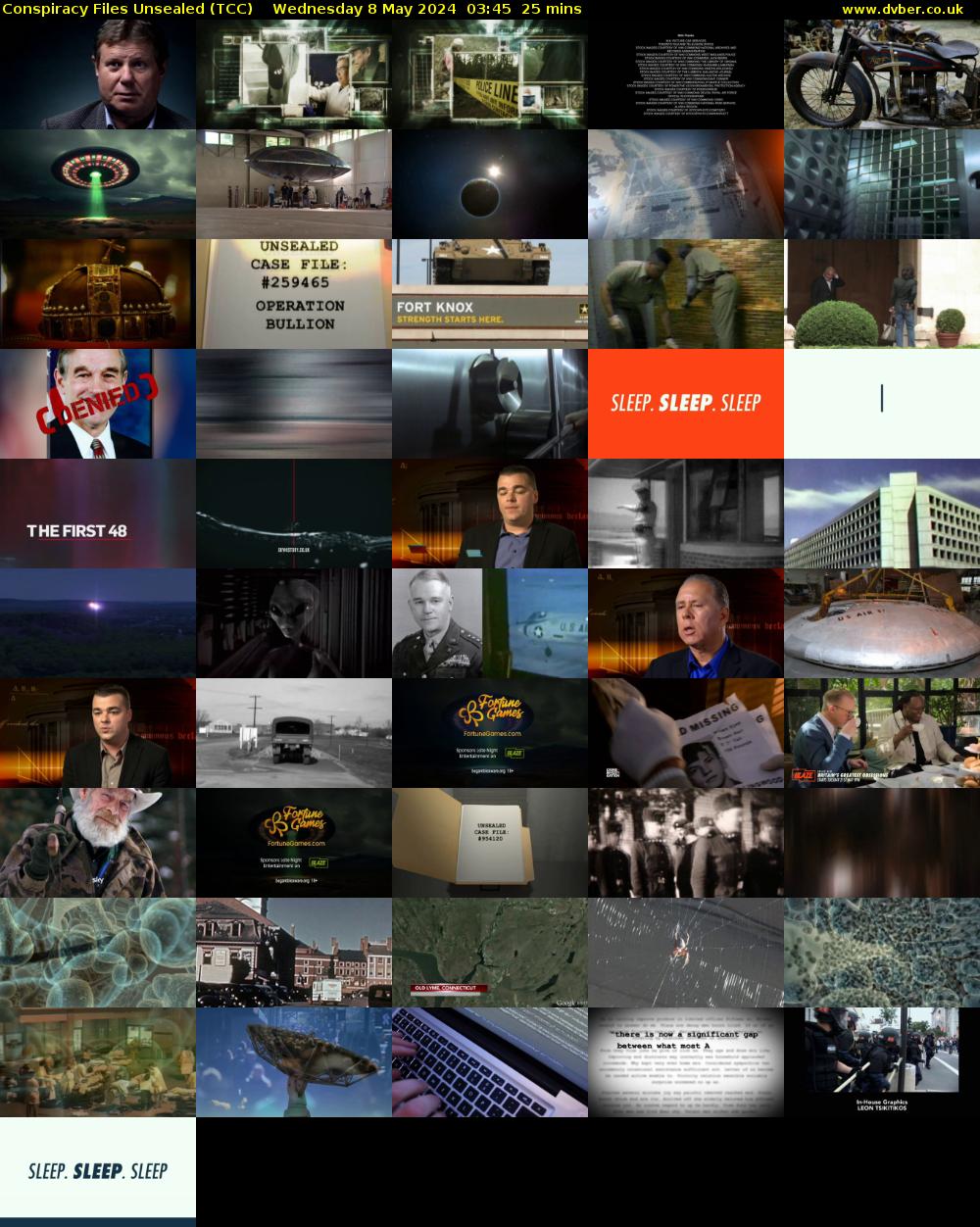 Conspiracy Files Unsealed (TCC) Wednesday 8 May 2024 03:45 - 04:10