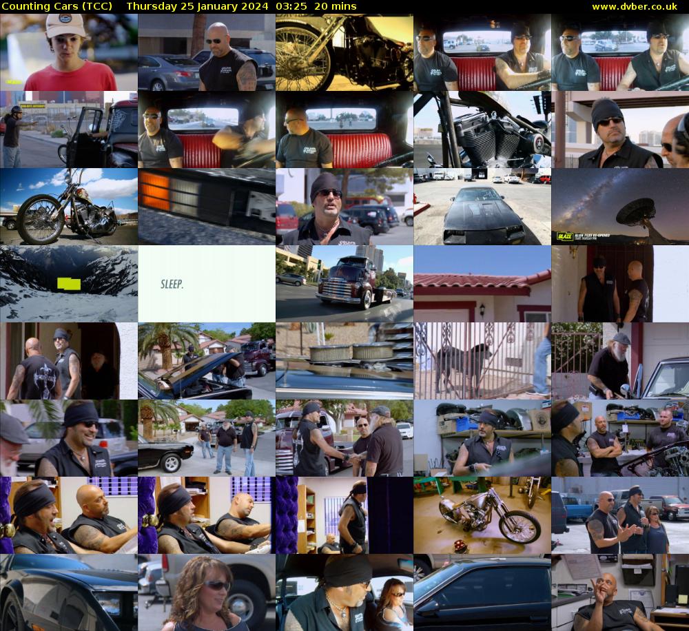 Counting Cars (TCC) Thursday 25 January 2024 03:25 - 03:45