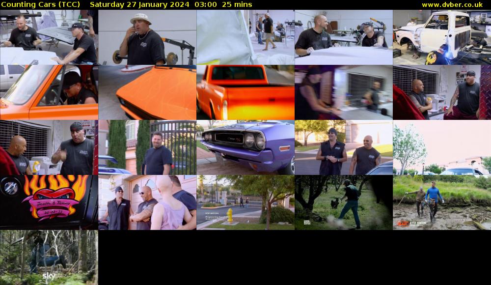 Counting Cars (TCC) Saturday 27 January 2024 03:00 - 03:25