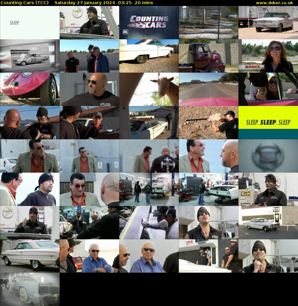 Counting Cars (TCC) Saturday 27 January 2024 03:25 - 03:45