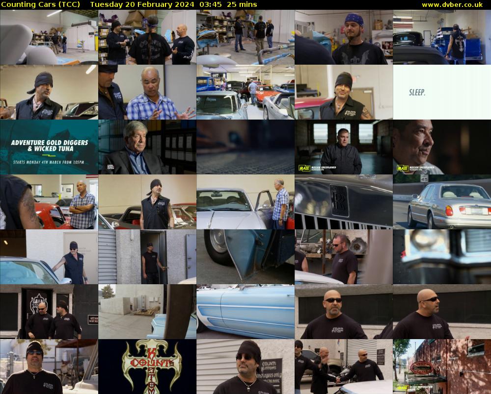 Counting Cars (TCC) Tuesday 20 February 2024 03:45 - 04:10