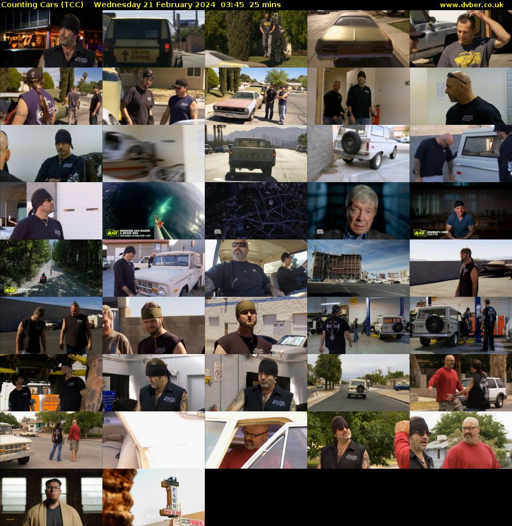 Counting Cars (TCC) Wednesday 21 February 2024 03:45 - 04:10
