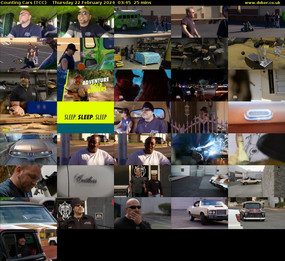 Counting Cars (TCC) Thursday 22 February 2024 03:45 - 04:10