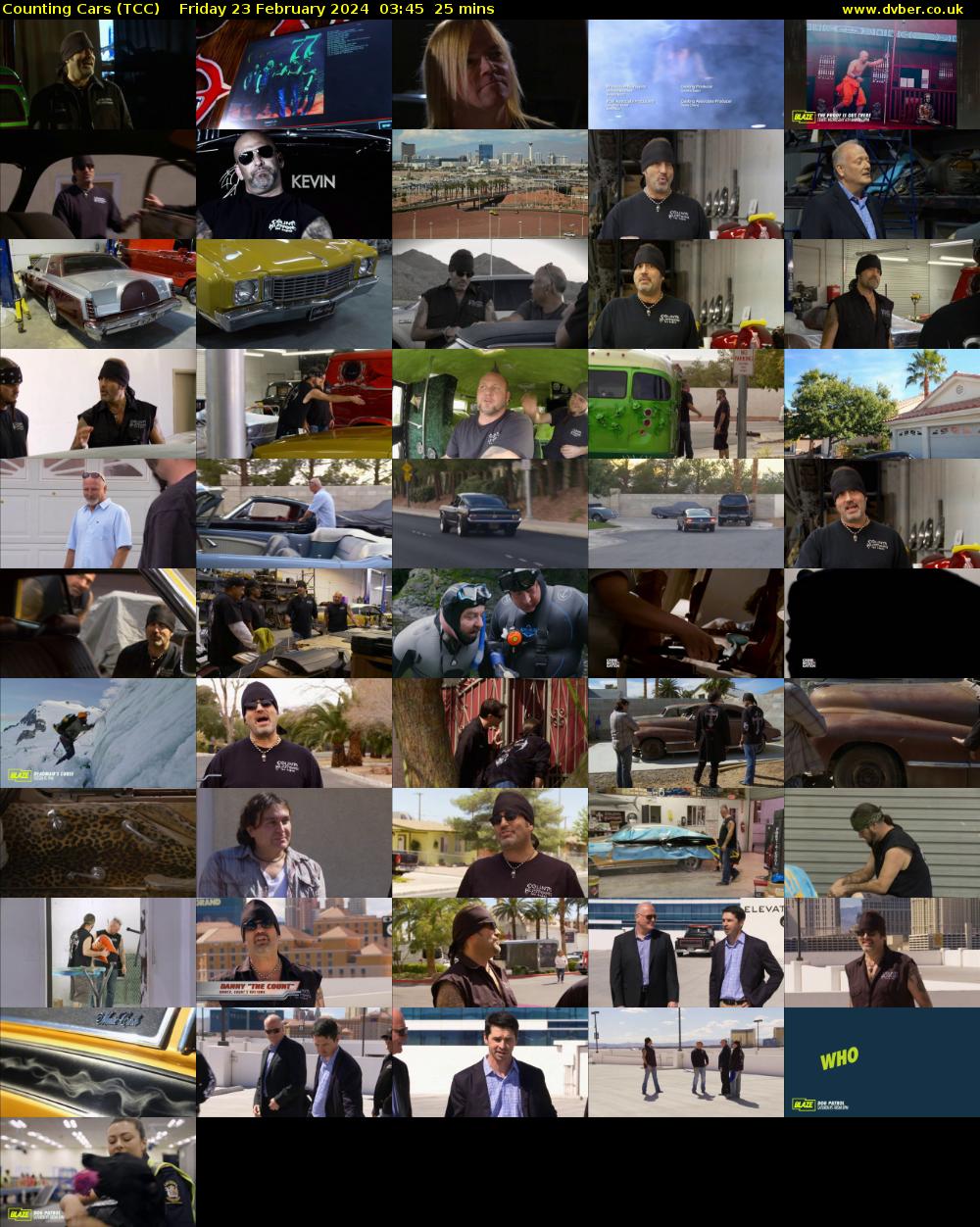 Counting Cars (TCC) Friday 23 February 2024 03:45 - 04:10