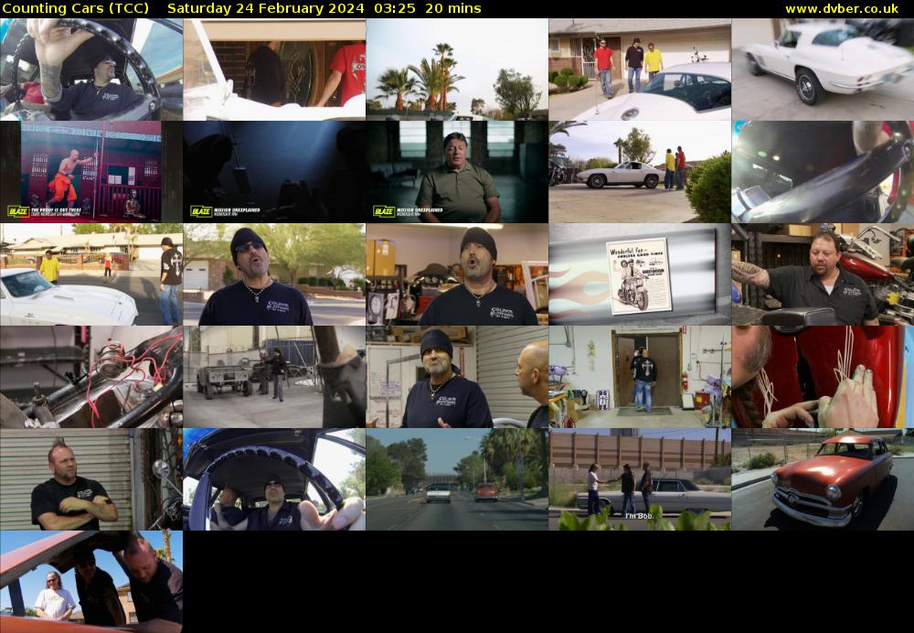 Counting Cars (TCC) Saturday 24 February 2024 03:25 - 03:45