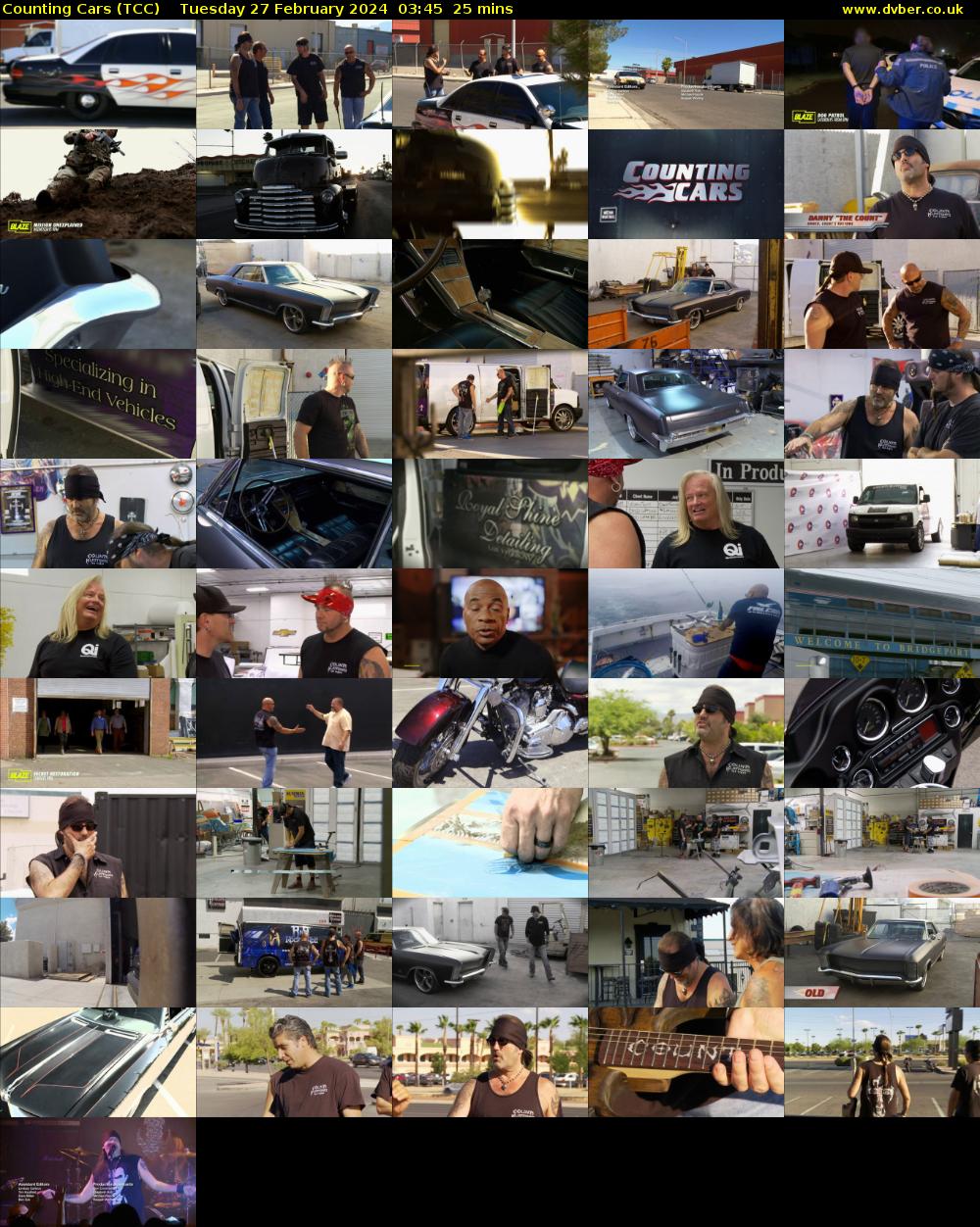 Counting Cars (TCC) Tuesday 27 February 2024 03:45 - 04:10