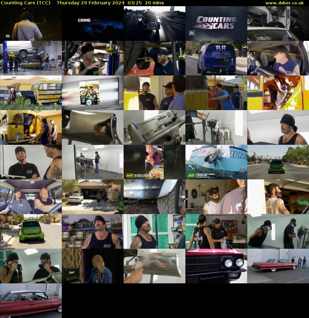 Counting Cars (TCC) Thursday 29 February 2024 03:25 - 03:45