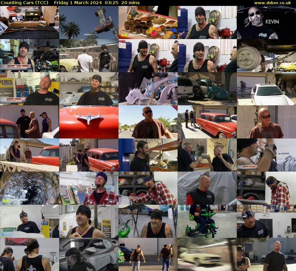 Counting Cars (TCC) Friday 1 March 2024 03:25 - 03:45