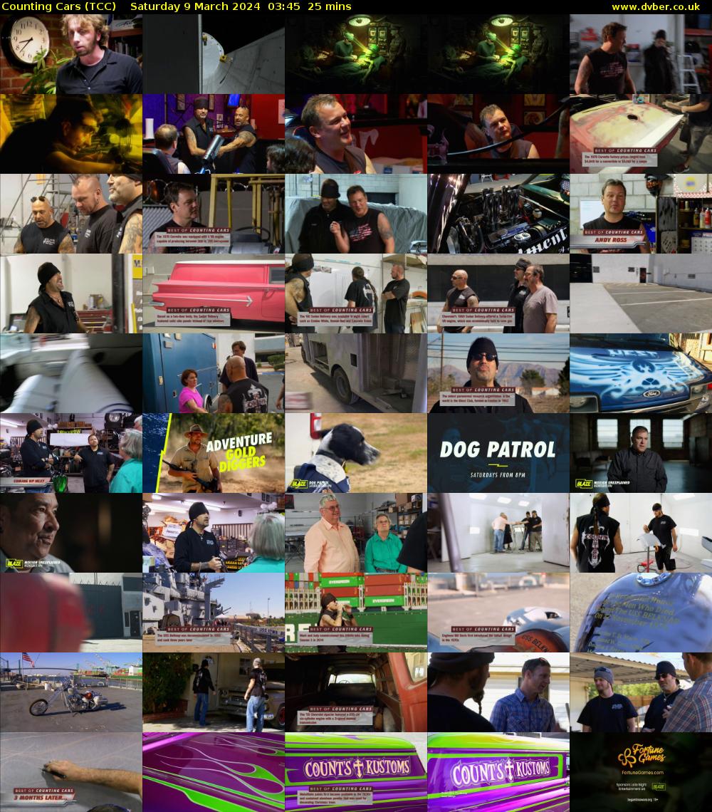 Counting Cars (TCC) Saturday 9 March 2024 03:45 - 04:10