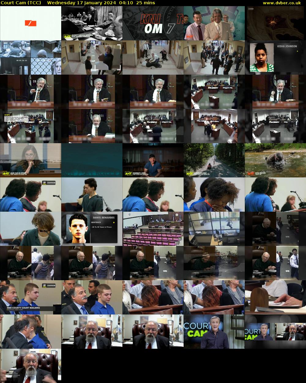 Court Cam (TCC) Wednesday 17 January 2024 04:10 - 04:35