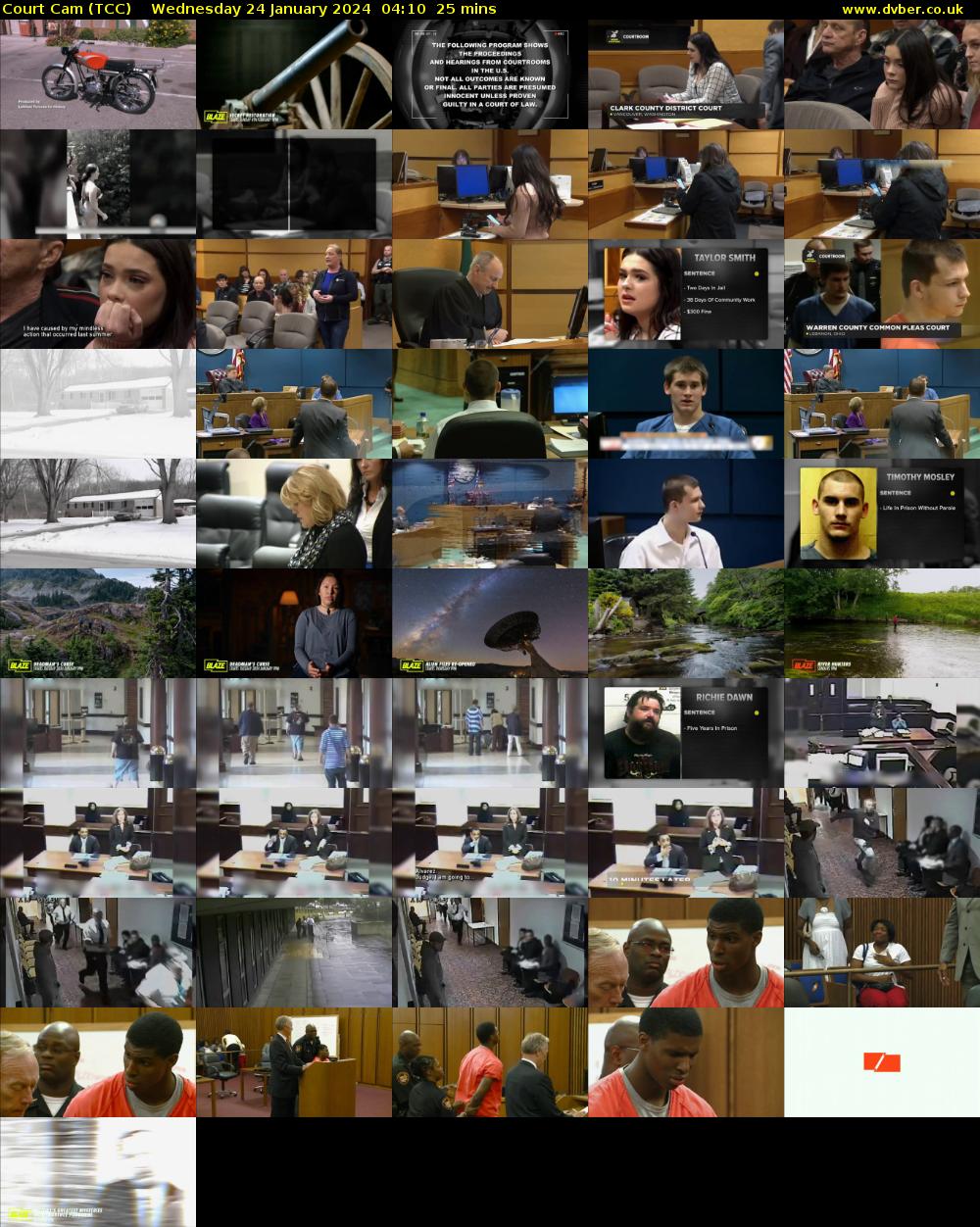 Court Cam (TCC) Wednesday 24 January 2024 04:10 - 04:35
