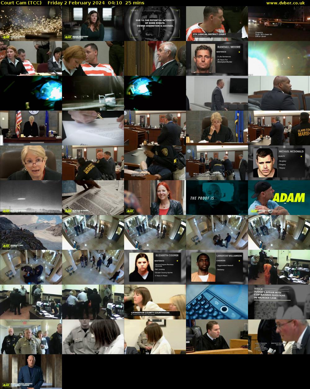 Court Cam (TCC) Friday 2 February 2024 04:10 - 04:35