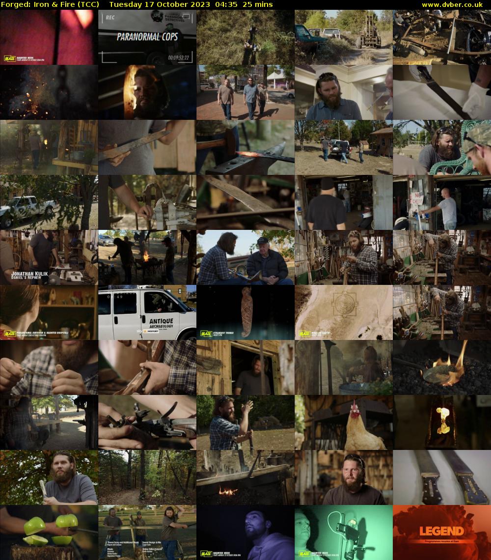 Forged: Iron & Fire (TCC) Tuesday 17 October 2023 04:35 - 05:00