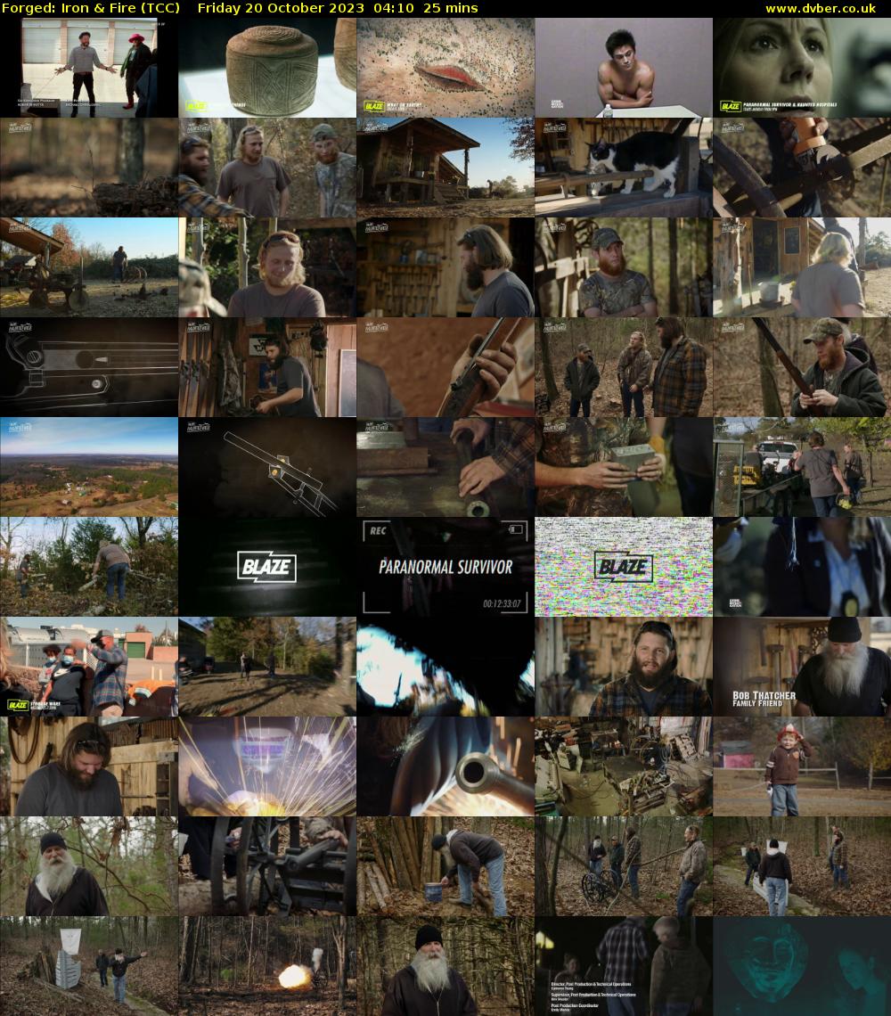 Forged: Iron & Fire (TCC) Friday 20 October 2023 04:10 - 04:35