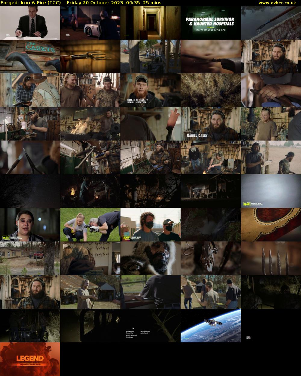 Forged: Iron & Fire (TCC) Friday 20 October 2023 04:35 - 05:00