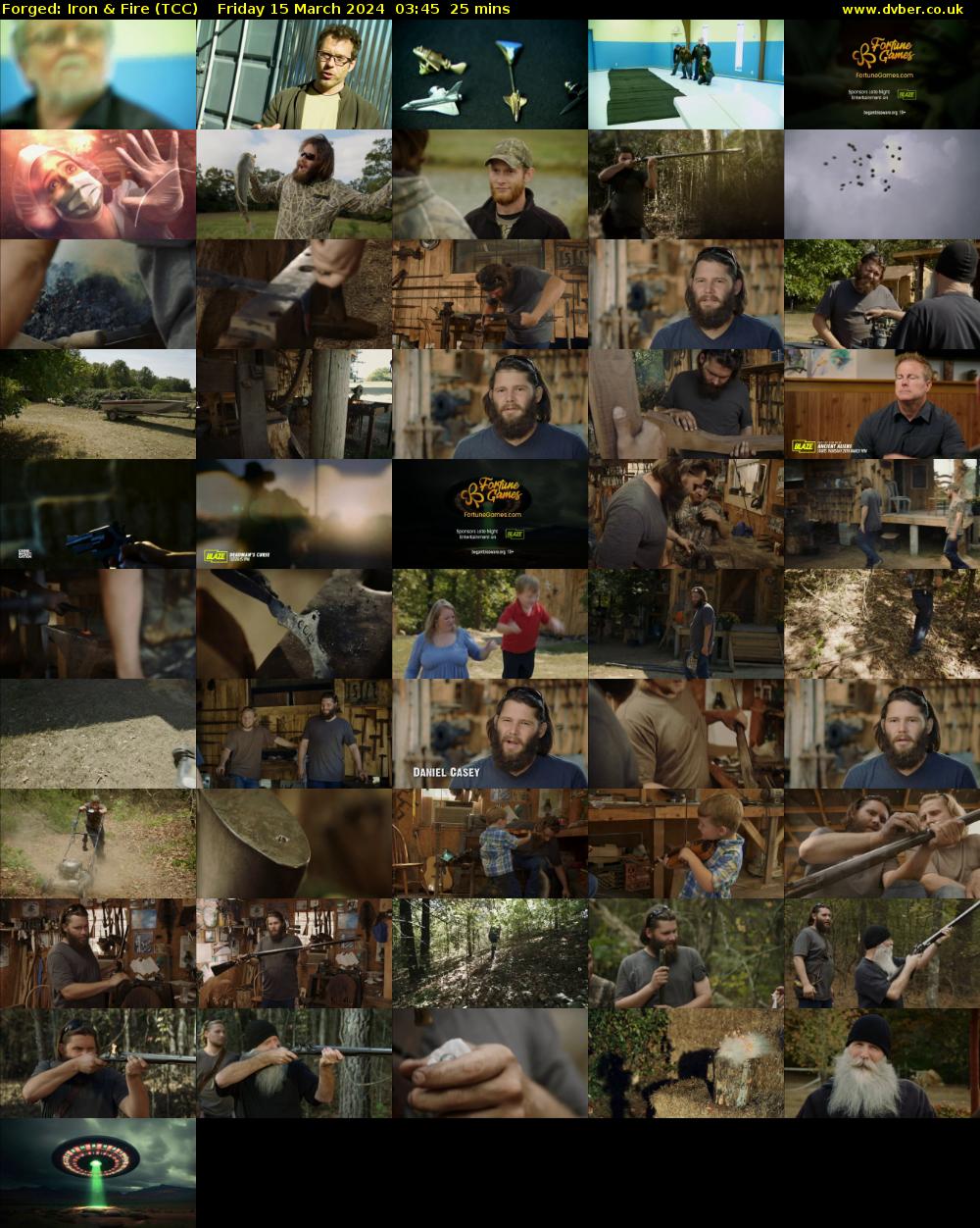 Forged: Iron & Fire (TCC) Friday 15 March 2024 03:45 - 04:10