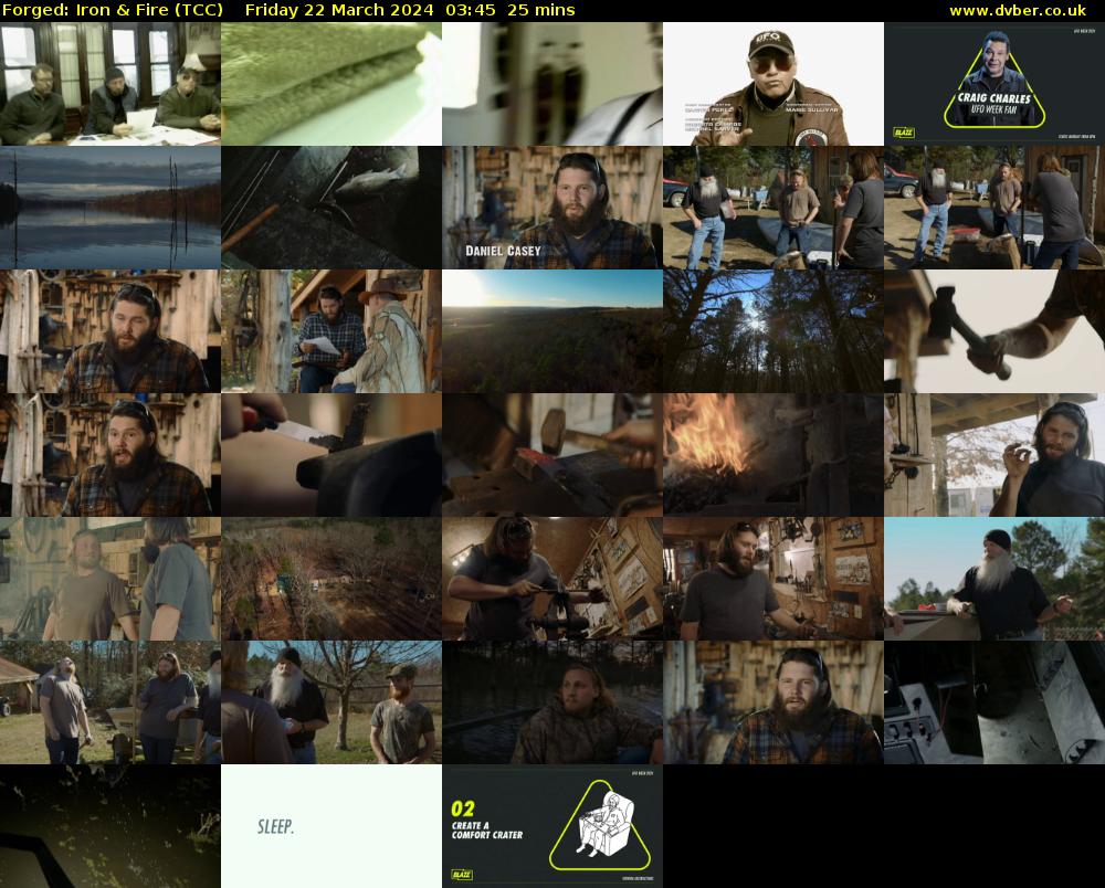 Forged: Iron & Fire (TCC) Friday 22 March 2024 03:45 - 04:10