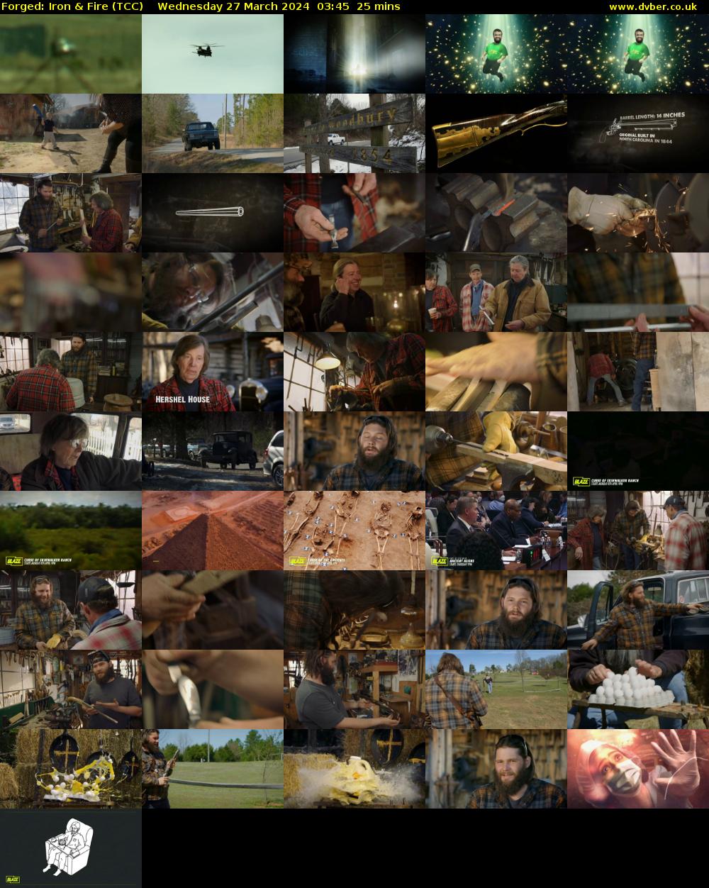 Forged: Iron & Fire (TCC) Wednesday 27 March 2024 03:45 - 04:10