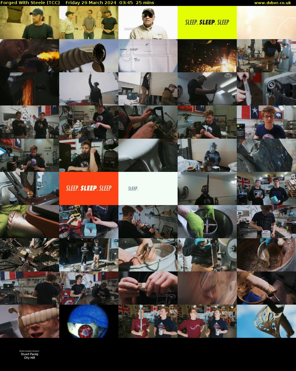 Forged With Steele (TCC) Friday 29 March 2024 03:45 - 04:10