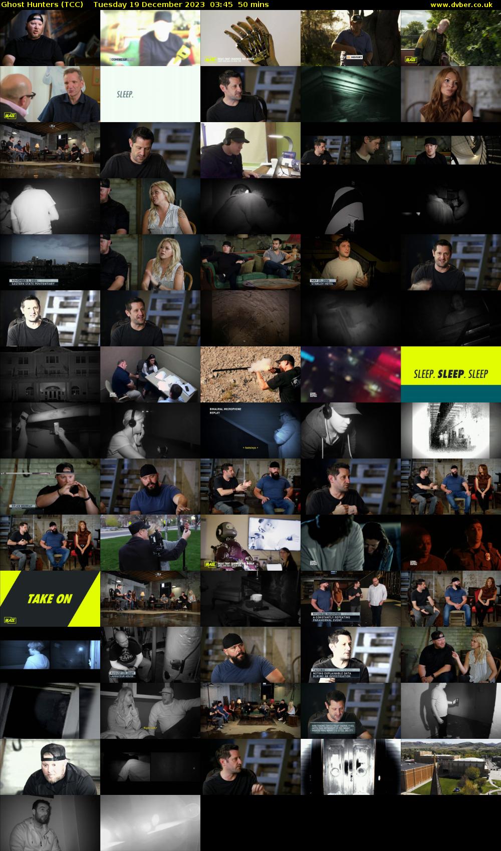 Ghost Hunters (TCC) Tuesday 19 December 2023 03:45 - 04:35