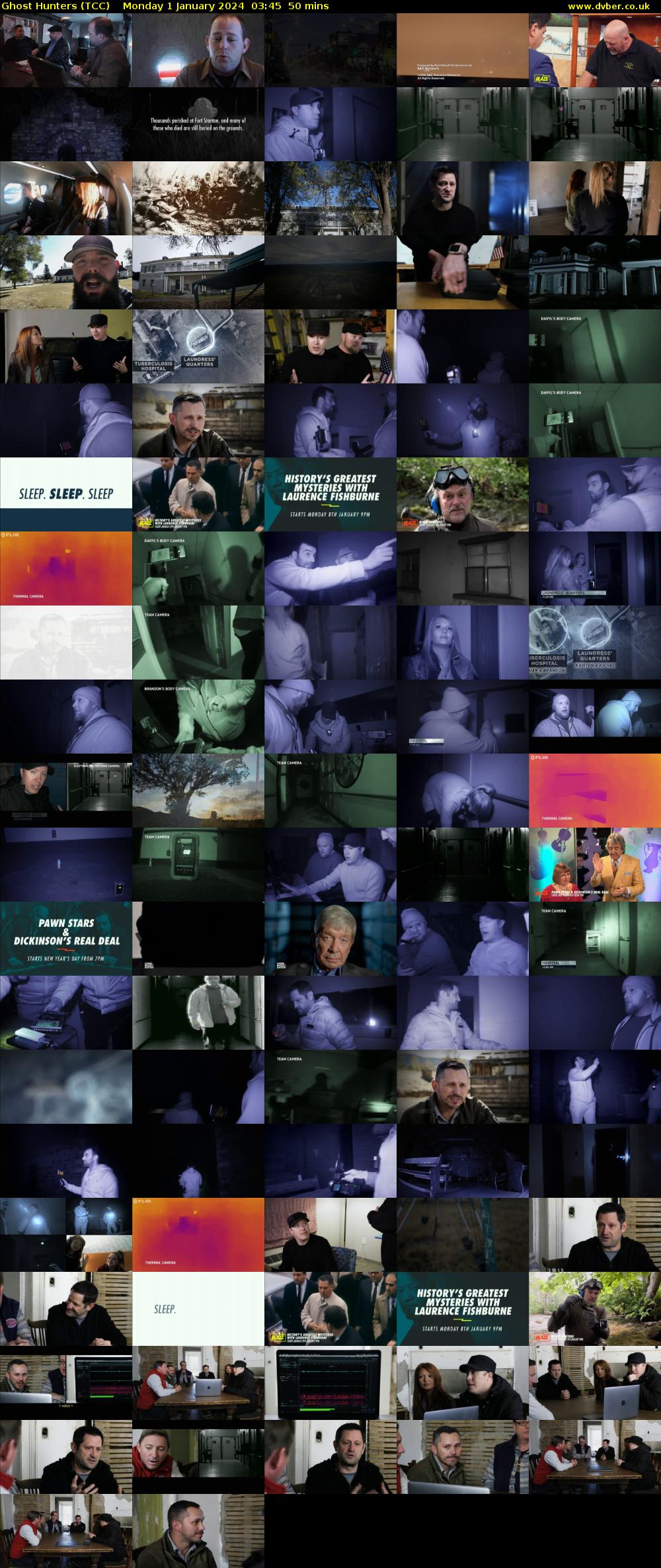 Ghost Hunters (TCC) Monday 1 January 2024 03:45 - 04:35