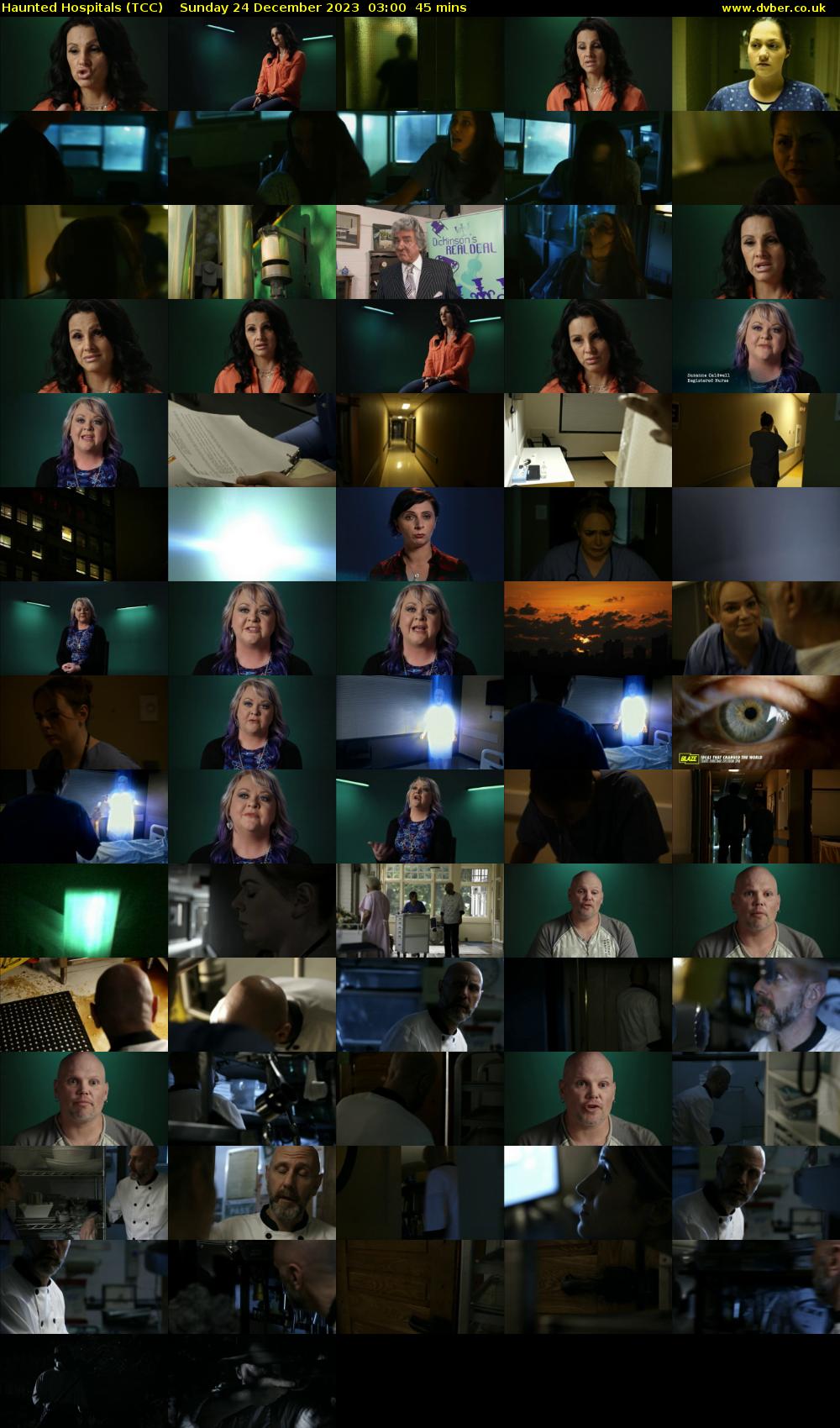 Haunted Hospitals (TCC) Sunday 24 December 2023 03:00 - 03:45