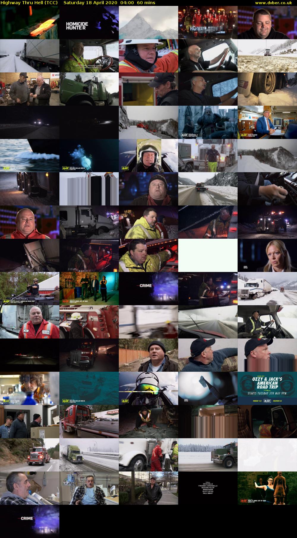 Highway Thru Hell (TCC) Saturday 18 April 2020 04:00 - 05:00