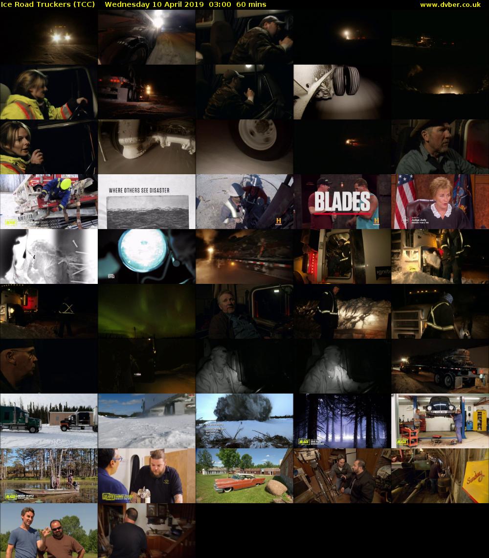 Ice Road Truckers (TCC) Wednesday 10 April 2019 03:00 - 04:00