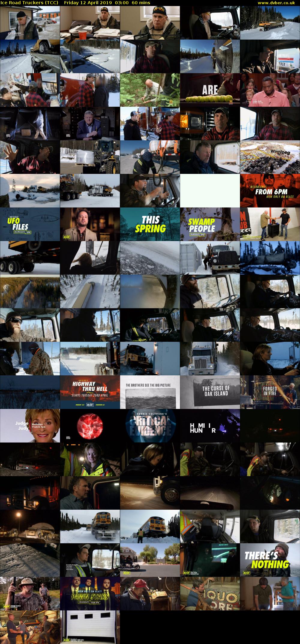 Ice Road Truckers (TCC) Friday 12 April 2019 03:00 - 04:00