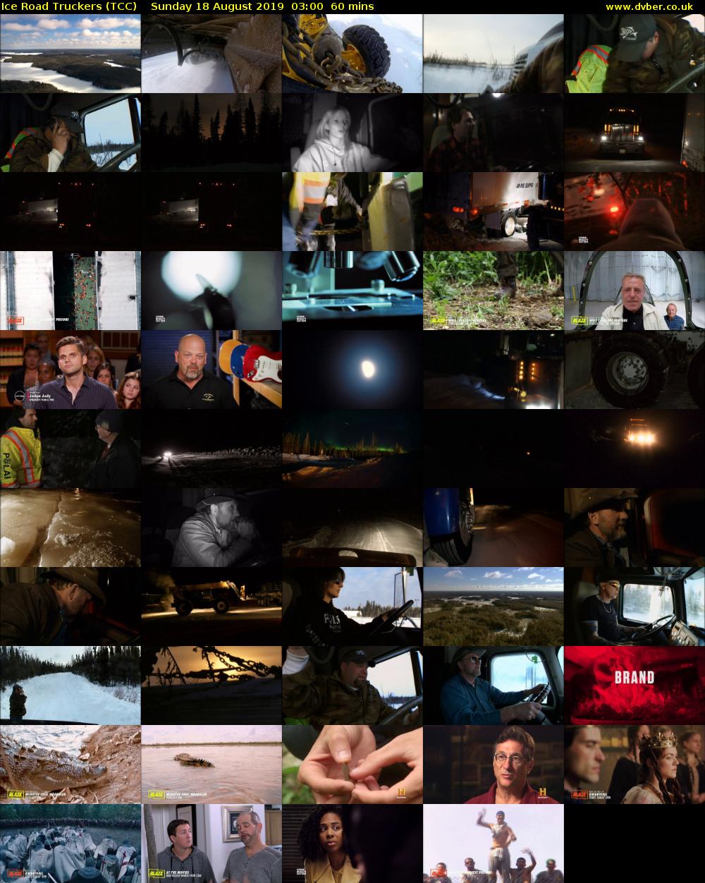 Ice Road Truckers (TCC) Sunday 18 August 2019 03:00 - 04:00