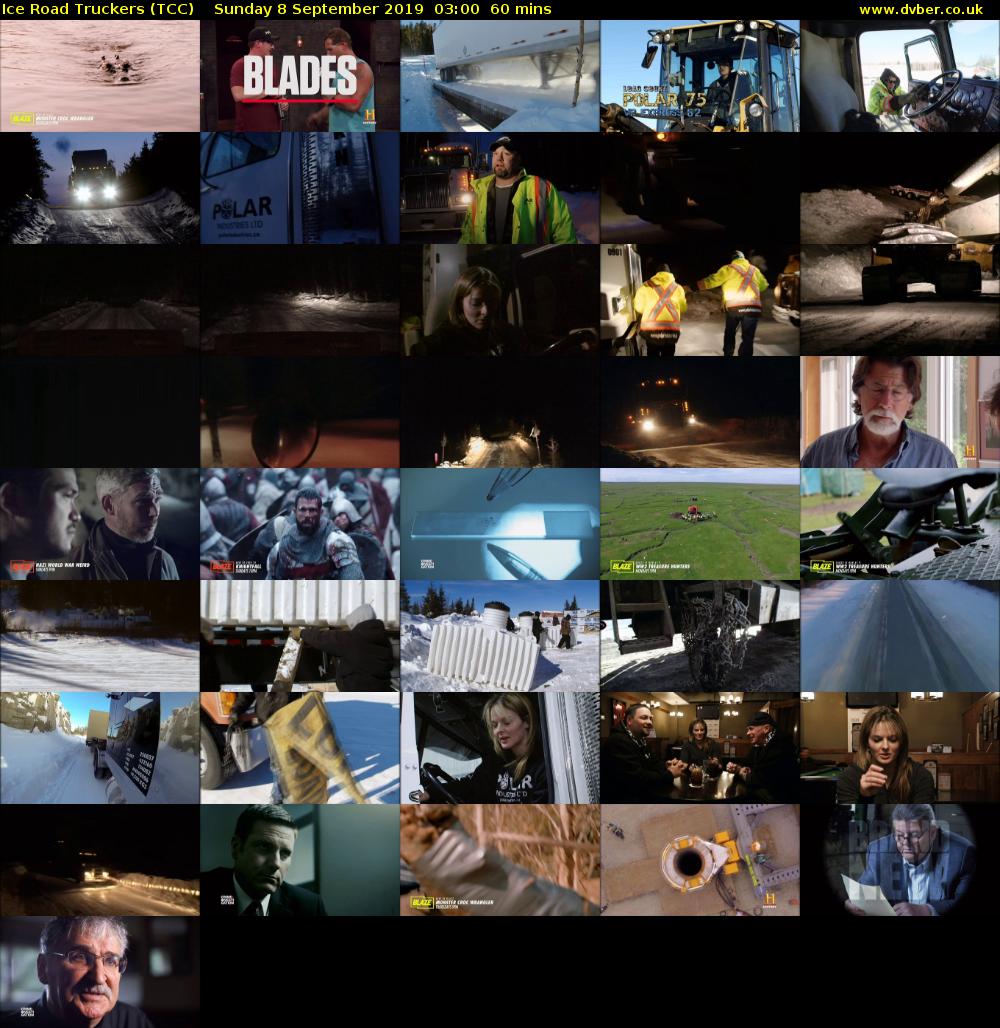Ice Road Truckers (TCC) Sunday 8 September 2019 03:00 - 04:00