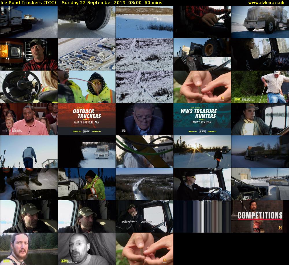 Ice Road Truckers (TCC) Sunday 22 September 2019 03:00 - 04:00