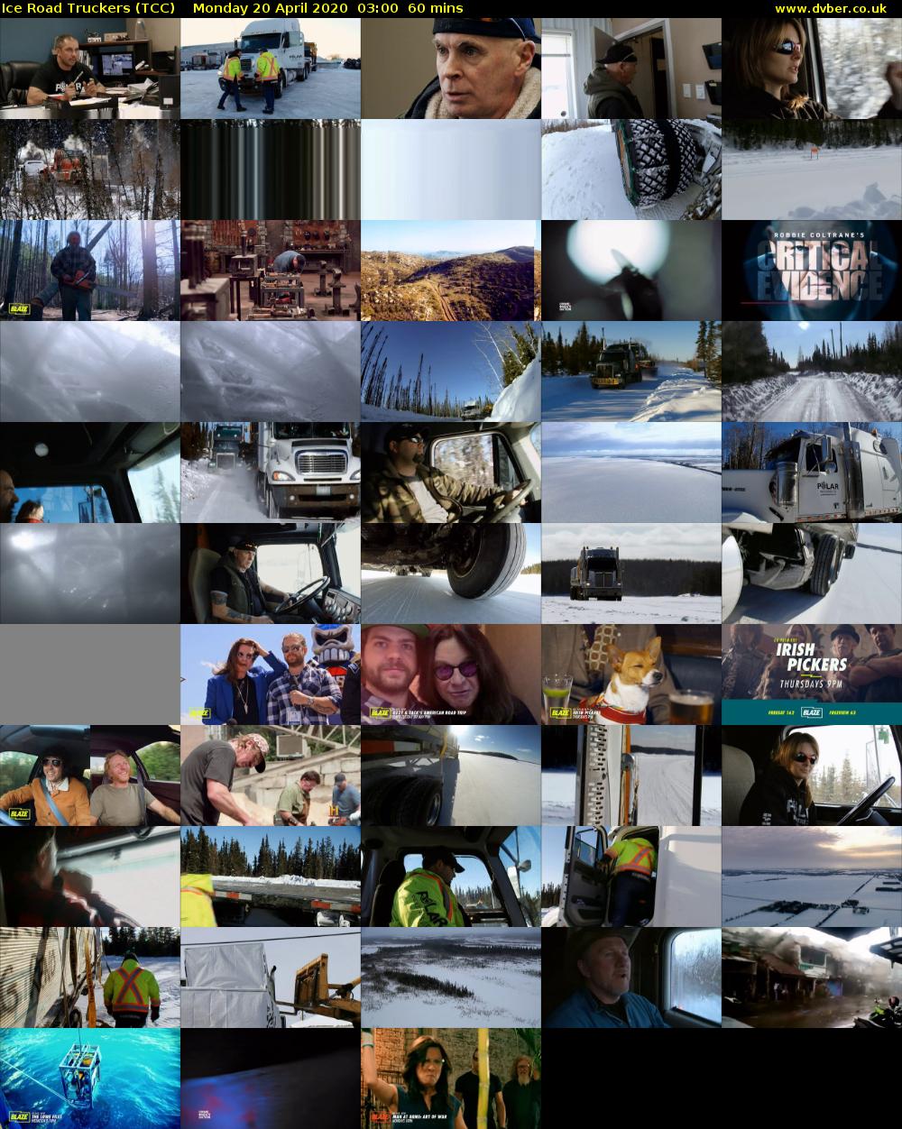 Ice Road Truckers (TCC) Monday 20 April 2020 03:00 - 04:00