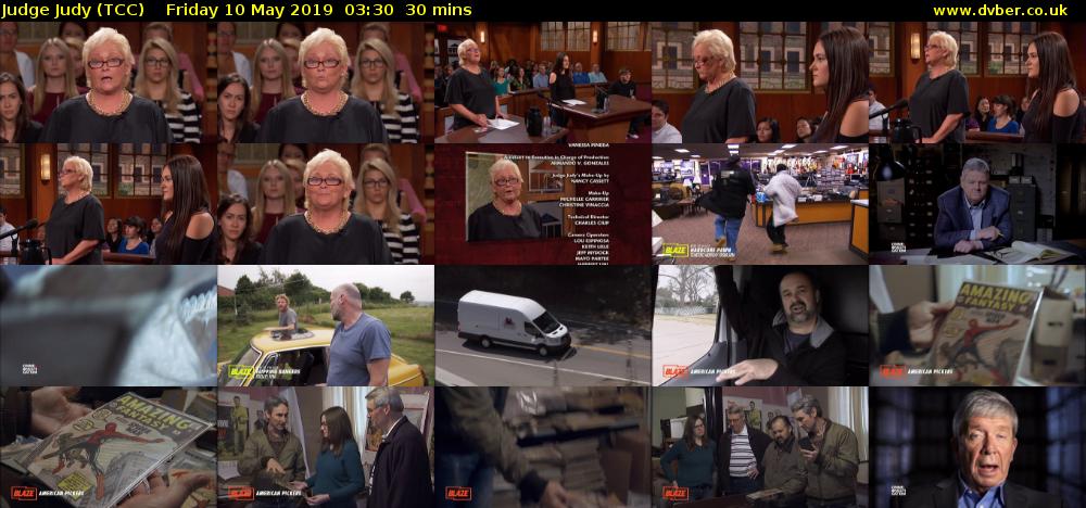 Judge Judy (TCC) Friday 10 May 2019 03:30 - 04:00