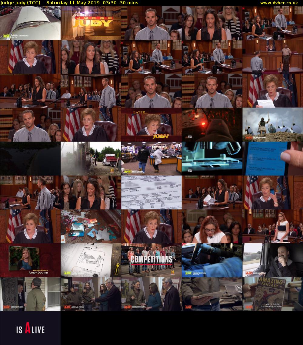 Judge Judy (TCC) Saturday 11 May 2019 03:30 - 04:00