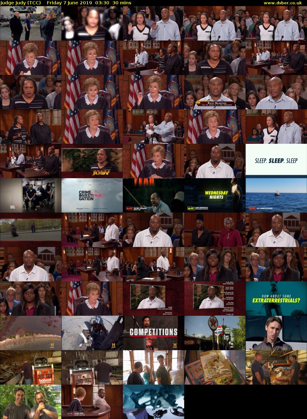 Judge Judy (TCC) Friday 7 June 2019 03:30 - 04:00