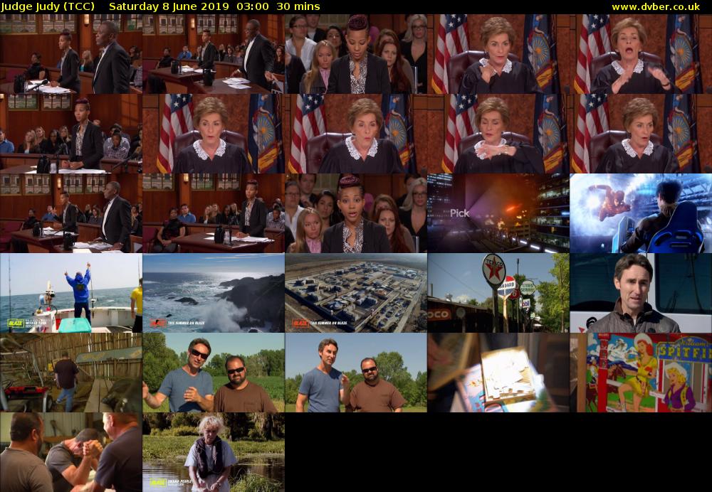 Judge Judy (TCC) Saturday 8 June 2019 03:00 - 03:30