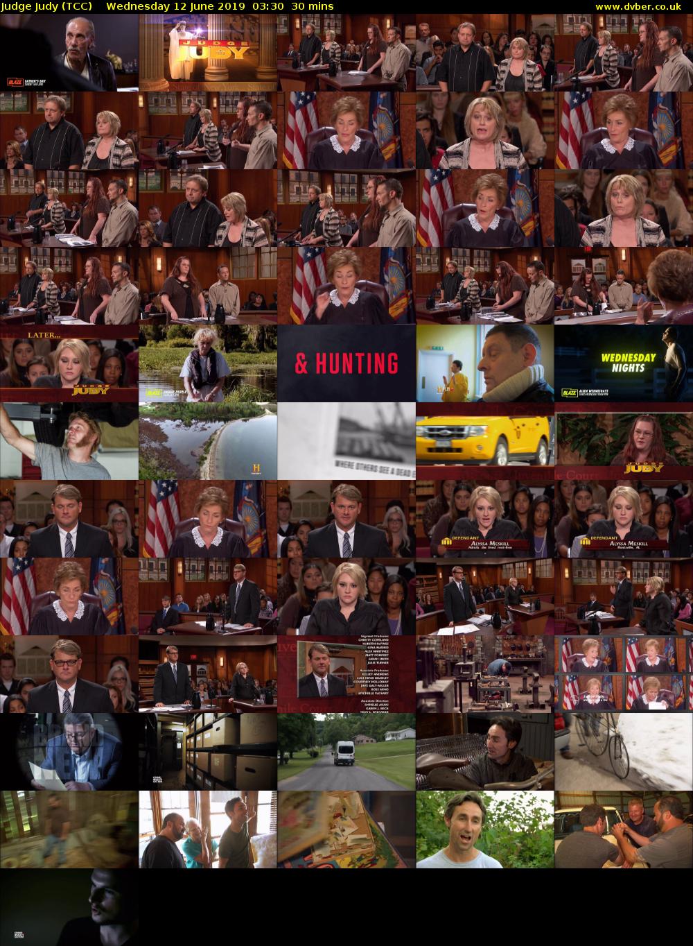 Judge Judy (TCC) Wednesday 12 June 2019 03:30 - 04:00