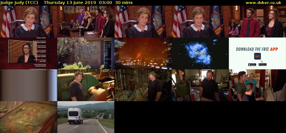 Judge Judy (TCC) Thursday 13 June 2019 03:00 - 03:30