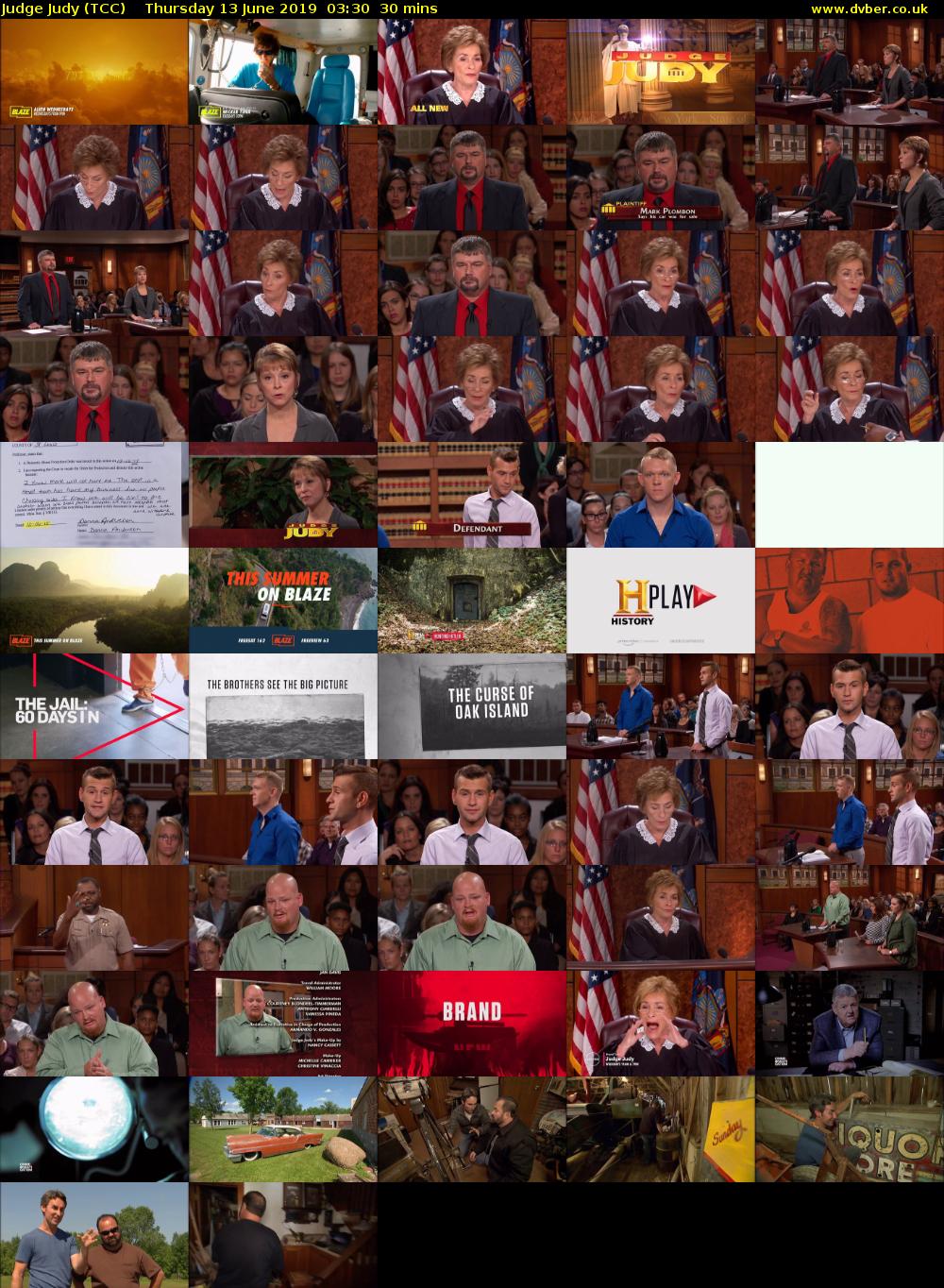 Judge Judy (TCC) Thursday 13 June 2019 03:30 - 04:00