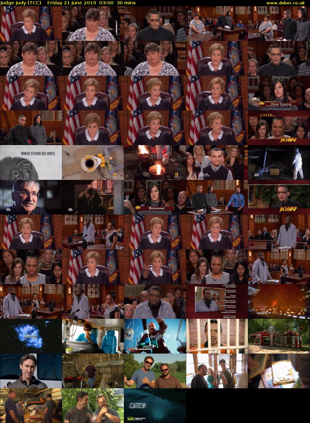 Judge Judy (TCC) Friday 21 June 2019 03:00 - 03:30