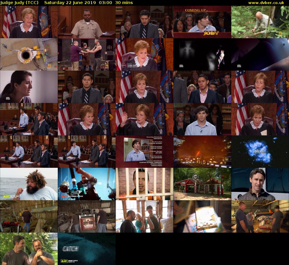 Judge Judy (TCC) Saturday 22 June 2019 03:00 - 03:30