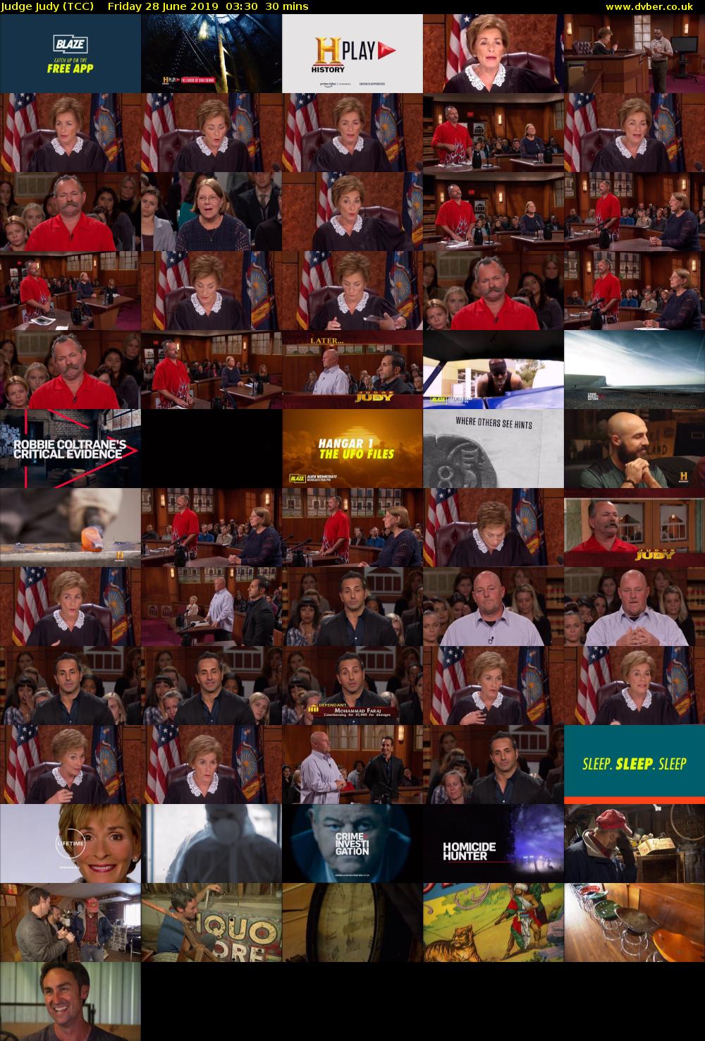 Judge Judy (TCC) Friday 28 June 2019 03:30 - 04:00