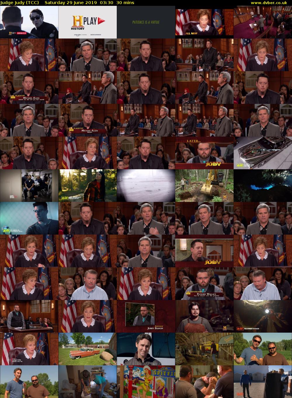 Judge Judy (TCC) Saturday 29 June 2019 03:30 - 04:00