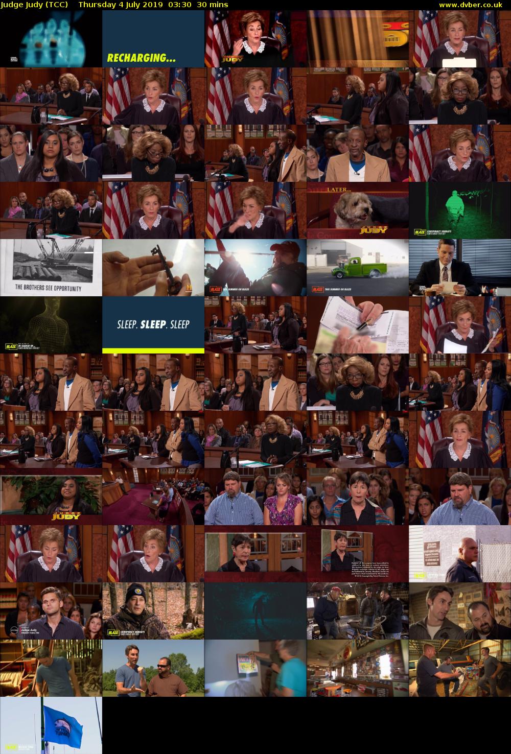 Judge Judy (TCC) Thursday 4 July 2019 03:30 - 04:00