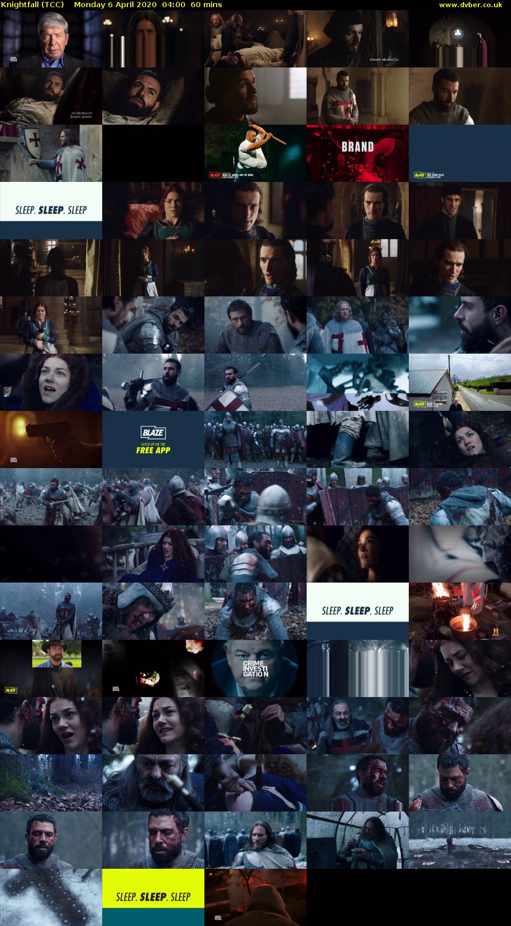 Knightfall (TCC) Monday 6 April 2020 04:00 - 05:00