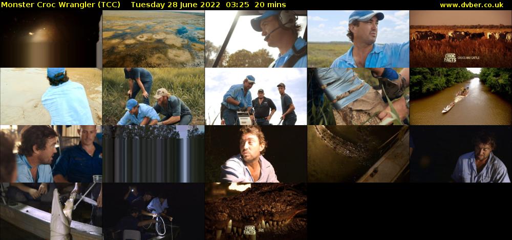 Monster Croc Wrangler (TCC) Tuesday 28 June 2022 03:25 - 03:45