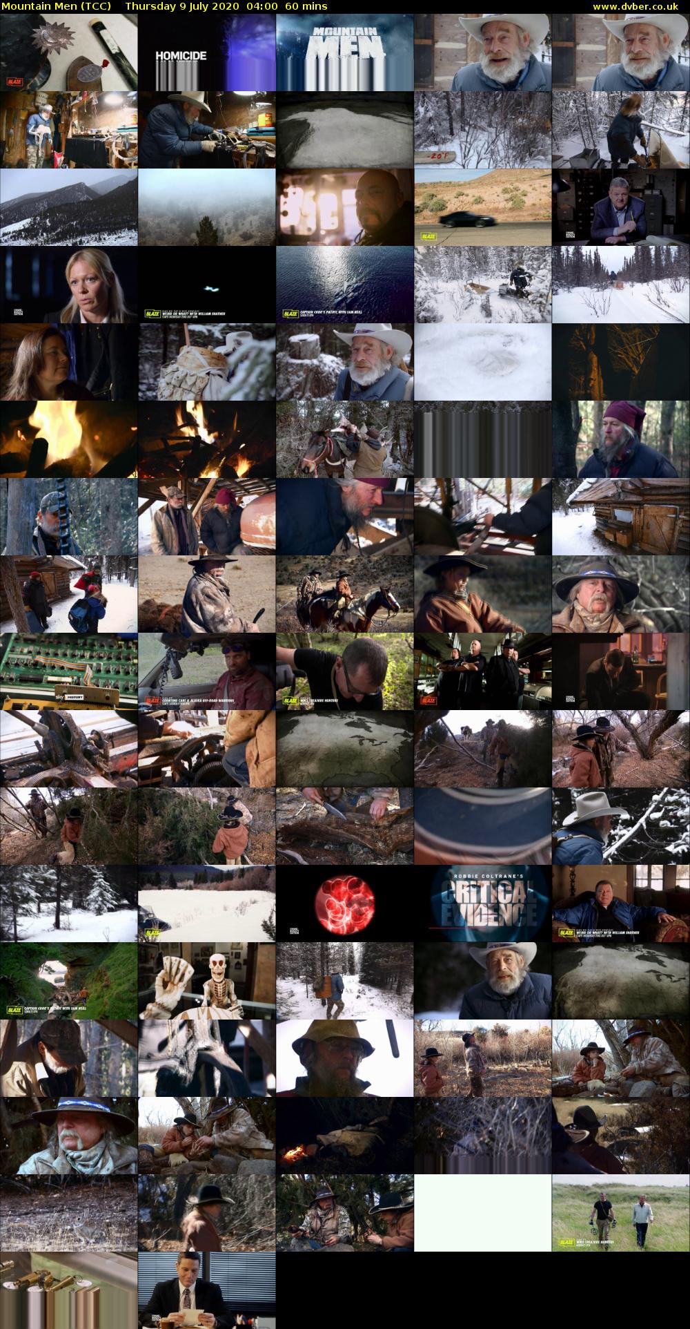 Mountain Men (TCC) Thursday 9 July 2020 04:00 - 05:00